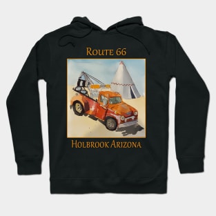 Holbrook Arizona Route 66 Tee Pee and Wrecker Hoodie